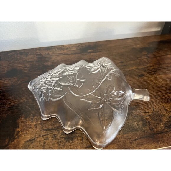 Vintage Glass Christmas Tree Serving Candy Dish - Picture 4 of 4